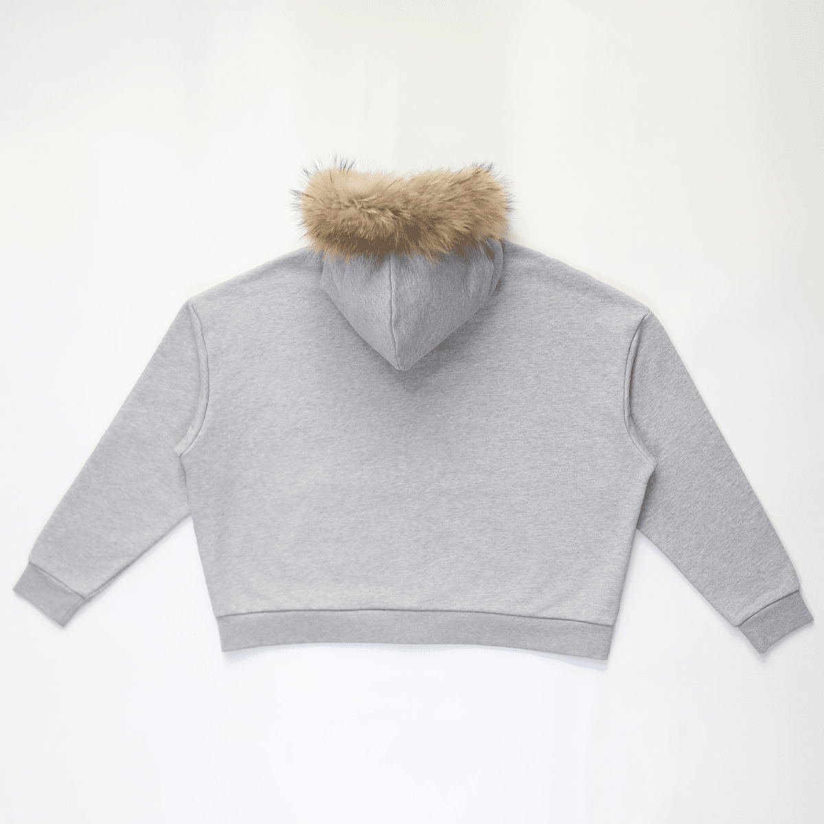 Unisex Fur-Trim Zip-Up Hoodie(400GSM)