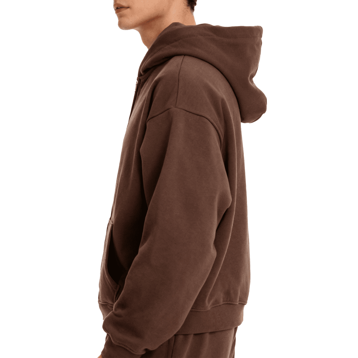 Unisex Heavyweight Cropped Oversized Zip-Up Hoodie (460GSM)
