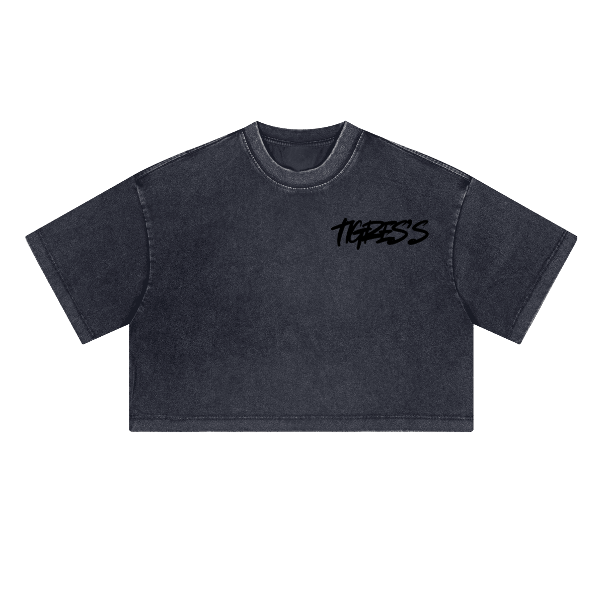 Heavyweight Washed Loose-Fit Cropped Crewneck T-Shirt (230GSM)