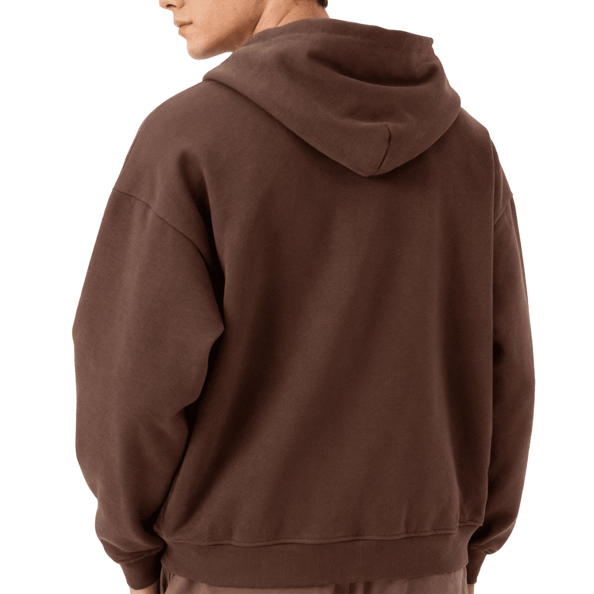 Unisex Heavyweight Cropped Oversized Zip-Up Hoodie (460GSM)