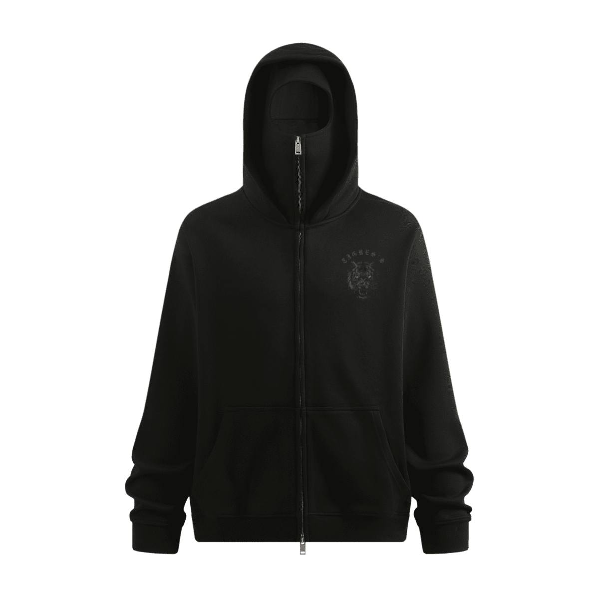 A8 Windproof Sports Zip-up Hoodie with Built-in Face Mask