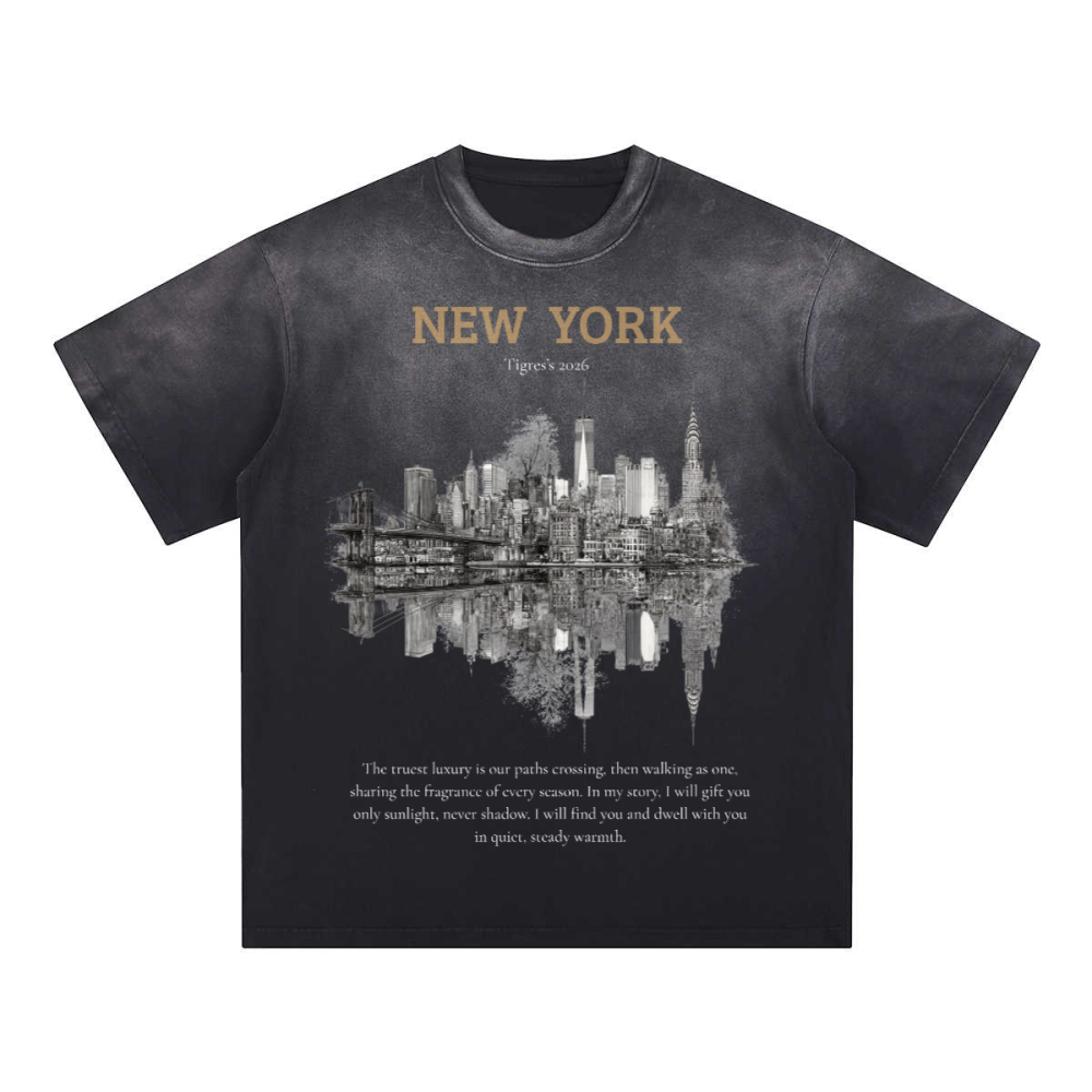 270GSM Unisex Washed Gradient T-Shirt