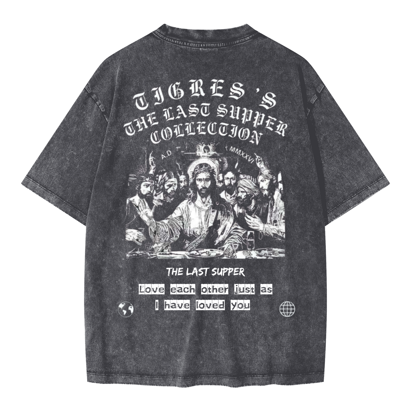 Unisex Heavyweight Oversized Snow Wash T-shirt(285GSM)