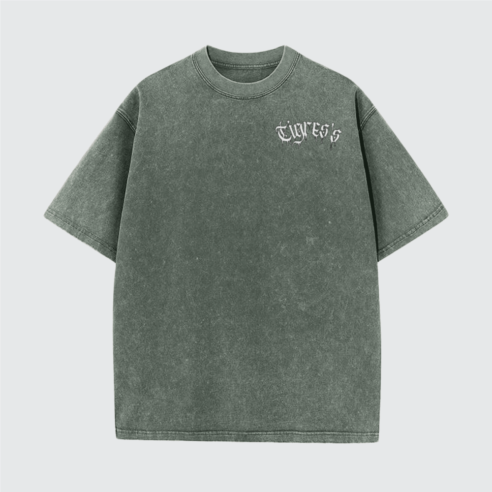 Unisex Vintage Snow Wash Cotton T-Shirt (230GSM)