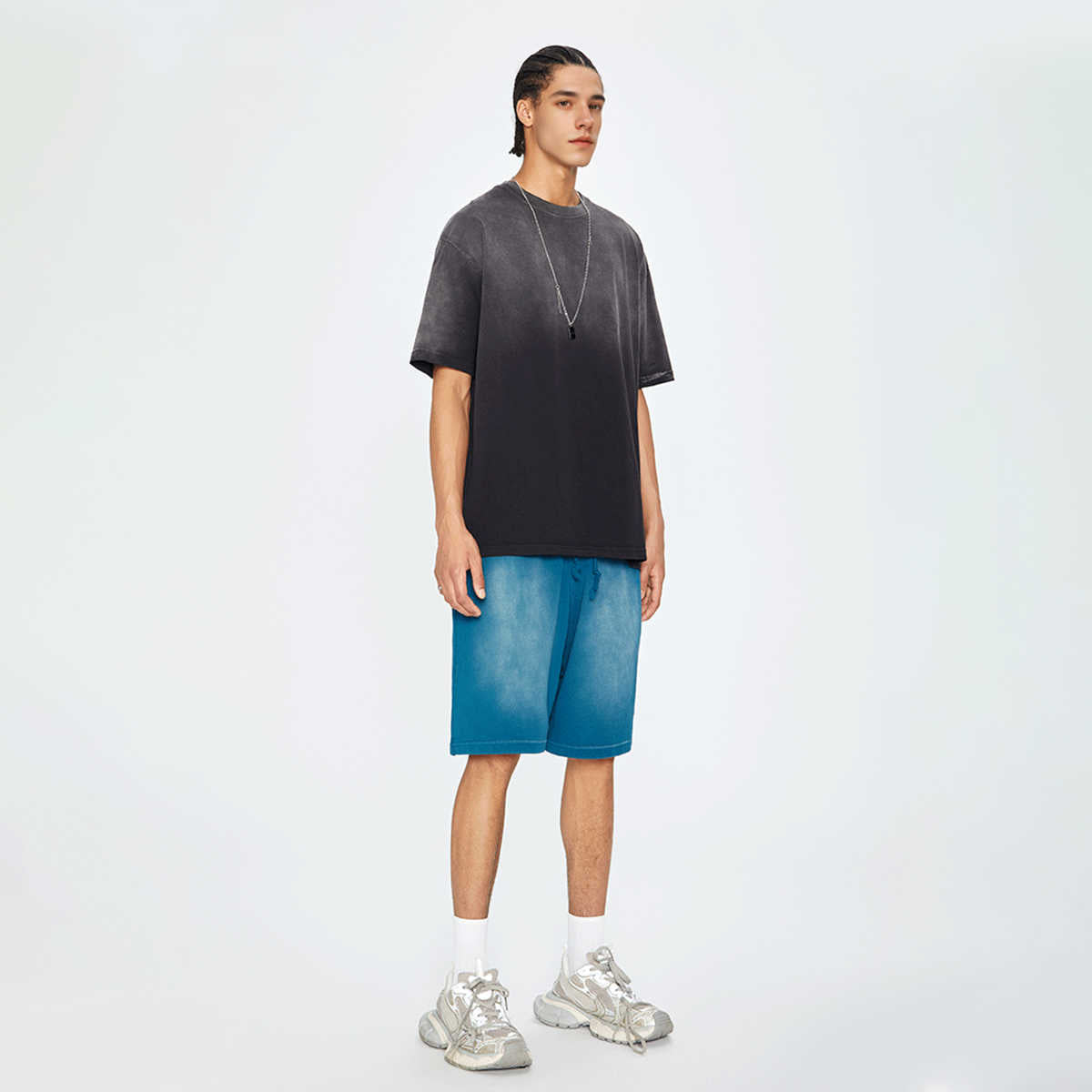 270GSM Unisex Washed Gradient T-Shirt