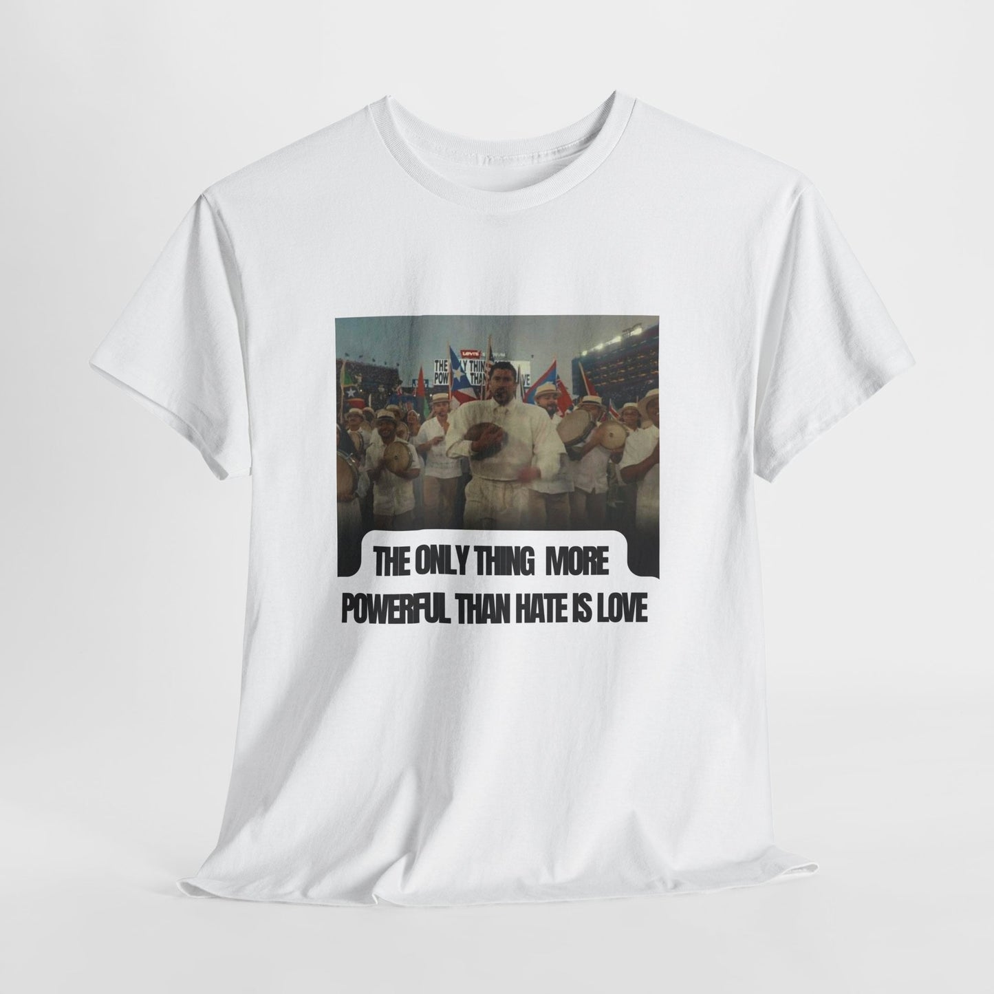 "The Only Thing More Powerful Than Hate Is Love" bad bunny super ball