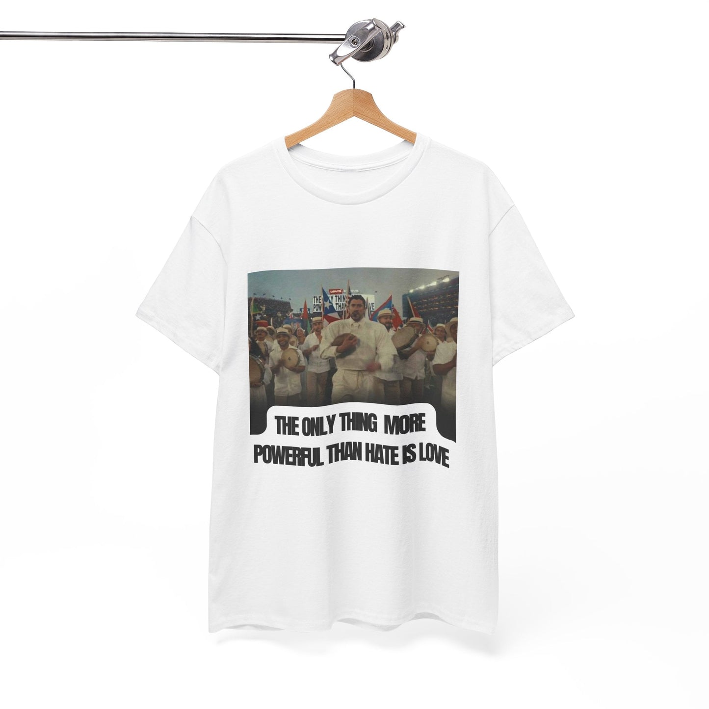 "The Only Thing More Powerful Than Hate Is Love" bad bunny super ball